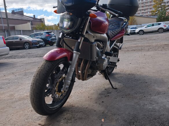 2005 Yamaha FZ6, красный, 420000 рублей