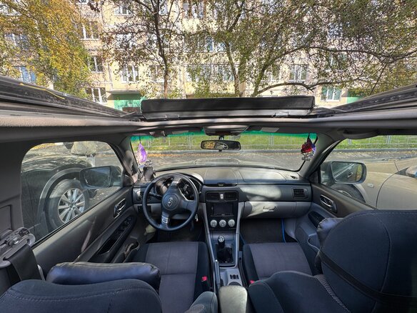 2007 Subaru Forester II Рестайлинг, синий, 1400000 рублей - вид 7