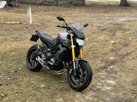 2015 Yamaha MT-09 (FZ-09), серебристый, 650000 рублей, вид 1