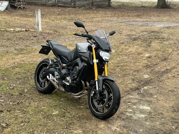 2015 Yamaha MT-09 (FZ-09), серебристый, 650000 рублей