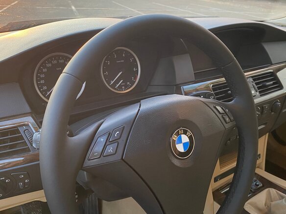 2003 BMW 5 серии 520i V (E60/E61), чёрный - вид 5