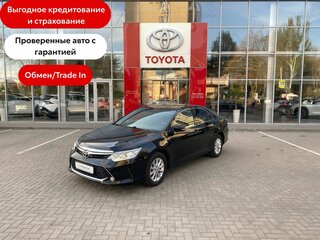 2016 Toyota Camry VII (XV50) Рестайлинг, чёрный, 2350000 рублей, вид 1