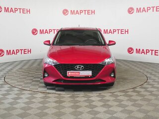 2021 Hyundai Solaris II Рестайлинг, красный, 1437000 рублей, вид 2