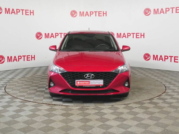 2021 Hyundai Solaris II Рестайлинг, красный, 1426000 рублей - вид 2