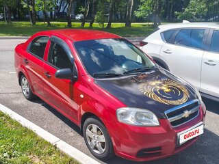 2010 Chevrolet Aveo I Рестайлинг, красный, 380000 рублей, вид 1