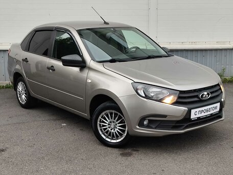 2019 Lada (ВАЗ) Granta I Рестайлинг, бежевый, 475000 рублей, вид 3