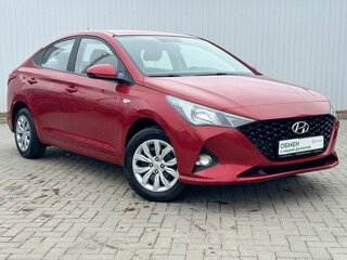 2021 Hyundai Solaris II Рестайлинг, красный, 1499000 рублей, вид 4