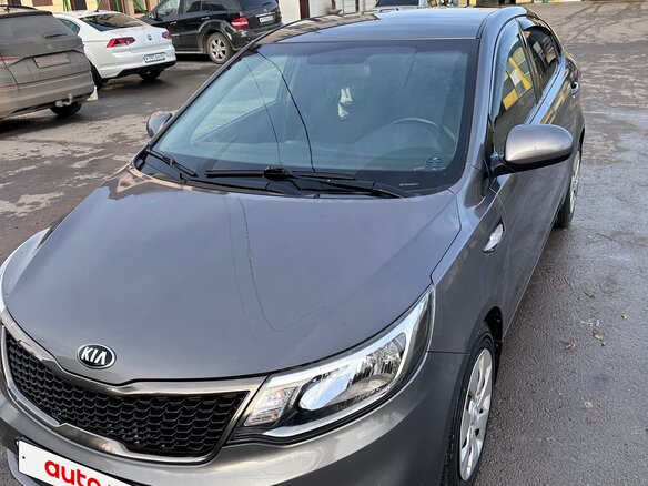 2016 Kia Rio III Рестайлинг, серый, 1100000 рублей - вид 1