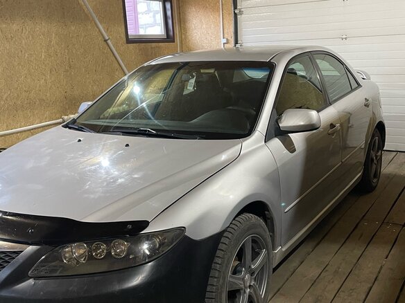 2005 Mazda 6 I (GG) Рестайлинг, серебристый, 335000 рублей - вид 2