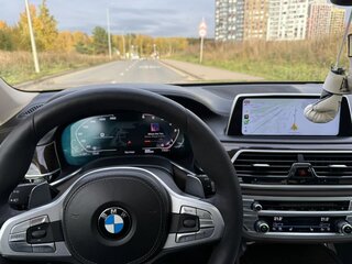2015 BMW 7 серии Long 730Ld xDrive VI (G11/G12), синий, 3590000 рублей, вид 4