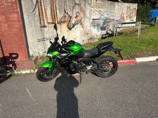2020 Kawasaki Z 650, зелёный, 680000 рублей, вид 1