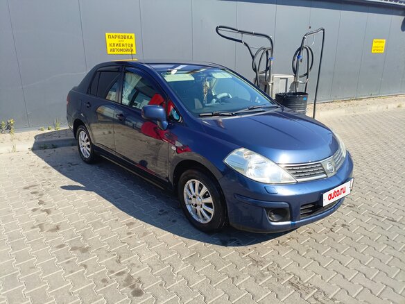 2008 Nissan Tiida I, синий, 630000 рублей - вид 3