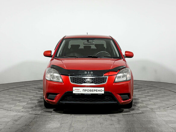 2011 Kia Rio II Рестайлинг, красный, 385000 рублей - вид 1