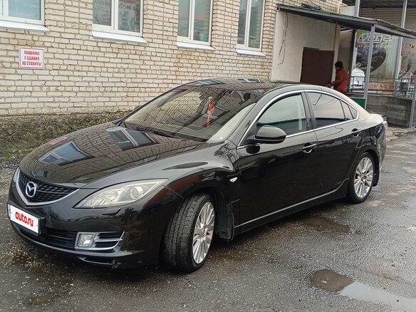 2008 Mazda 6 II (GH), чёрный, 640000 рублей - вид 1