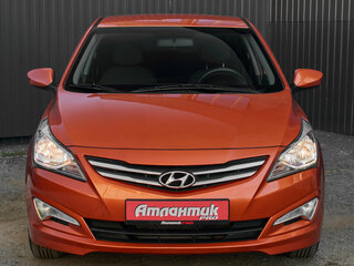 2015 Hyundai Solaris I Рестайлинг, оранжевый, 1140000 рублей, вид 2