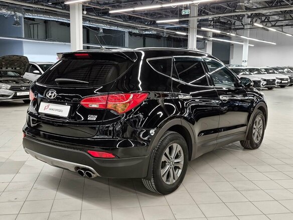 2014 Hyundai Santa Fe III, чёрный - вид 3
