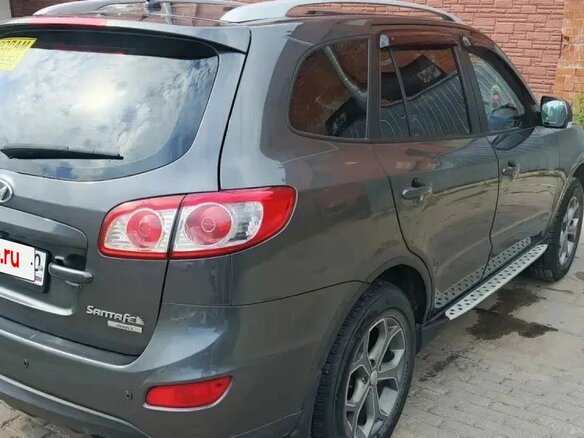 2010 Hyundai Santa Fe II Рестайлинг, серый, 1200000 рублей - вид 3