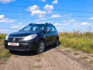 2013 Renault Sandero I, чёрный, 365000 рублей, вид 1