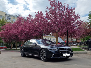 2022 Mercedes-Benz S-Класс 450 Long 4MATIC VII (W223), чёрный, 8999996 рублей, вид 1
