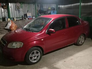 2007 Chevrolet Aveo I, красный, 250000 рублей, вид 1