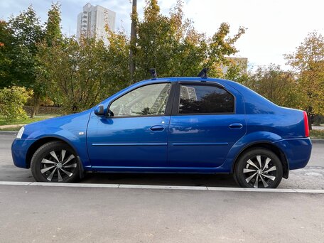 2008 Renault Logan I, синий, 470000 рублей, вид 2