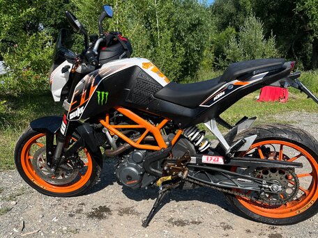 2014 KTM 390 Duke, белый, 339000 рублей, вид 1