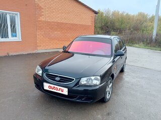 2006 Hyundai Accent ТагАЗ II, чёрный, 350000 рублей, вид 2