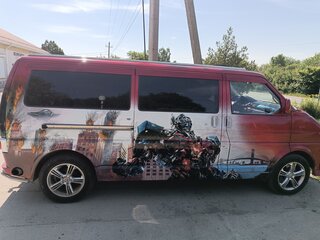 1993 Volkswagen Transporter T4, красный, 650000 рублей, вид 3