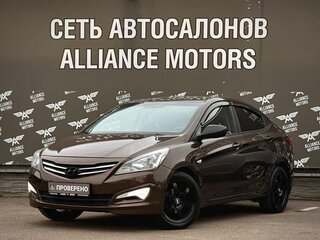 2014 Hyundai Solaris I Рестайлинг, коричневый, 1080000 рублей, вид 3