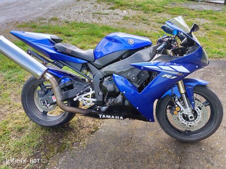 2002 Yamaha YZF-R1, синий, 450000 рублей, вид 4