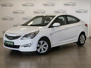 2014 Hyundai Solaris I Рестайлинг, белый, 975000 рублей, вид 1
