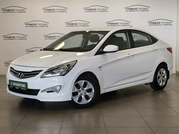 2014 Hyundai Solaris I Рестайлинг, белый