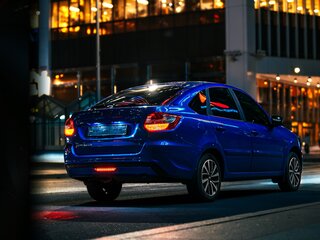 2021 Lada (ВАЗ) Granta I Рестайлинг, синий, 750000 рублей, вид 2