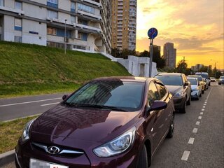 2012 Hyundai Solaris I, фиолетовый, 890000 рублей, вид 2