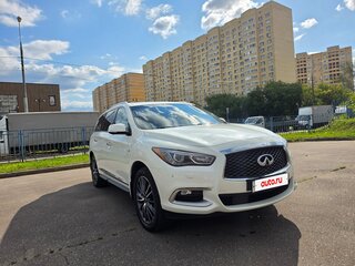 2017 Infiniti QX60 I Рестайлинг, белый, 2620000 рублей, вид 4