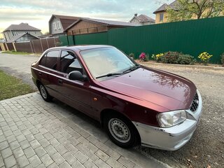 2008 Hyundai Accent ТагАЗ II, красный, 300000 рублей, вид 4