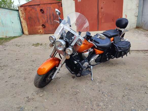 2008 Yamaha XVS1300, оранжевый, 570000 рублей - вид 3