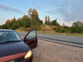 2011 Lada (ВАЗ) Kalina I, пурпурный, 80000 рублей, вид 4