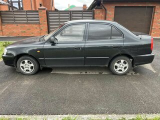 2007 Hyundai Accent ТагАЗ II, чёрный, 350000 рублей, вид 5