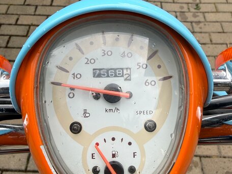 2004 Honda Crea Scoopy, голубой, 99900 рублей, вид 5