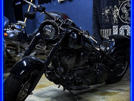 2009 Harley-Davidson Fat Boy, чёрный, 1750000 рублей, вид 1