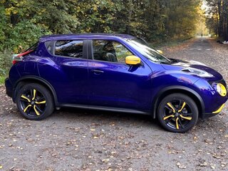 2017 Nissan Juke I Рестайлинг, синий, 1750000 рублей, вид 2