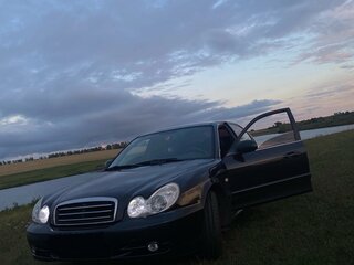 2006 Hyundai Sonata ТагАЗ IV (EF) Рестайлинг, чёрный, 380000 рублей, вид 3