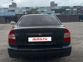 2008 Hyundai Accent ТагАЗ II, чёрный, 390000 рублей, вид 4