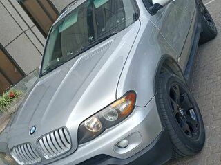 2005 BMW X5 3.0i I (E53) Рестайлинг, серебристый, 1100000 рублей, вид 1