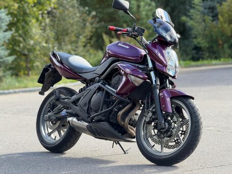2006 Kawasaki ER-6N, фиолетовый, 350000 рублей, вид 2