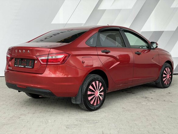 2016 Lada (ВАЗ) Vesta I, красный, 547000 рублей - вид 4