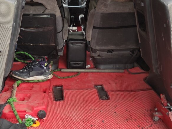 1992 Toyota Previa I (XR10, XR20), красный - вид 6