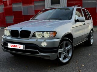 2001 BMW X5 4.4i I (E53), серебристый, 930000 рублей, вид 1