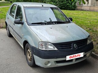 2008 Renault Logan I, серый, 185000 рублей, вид 2